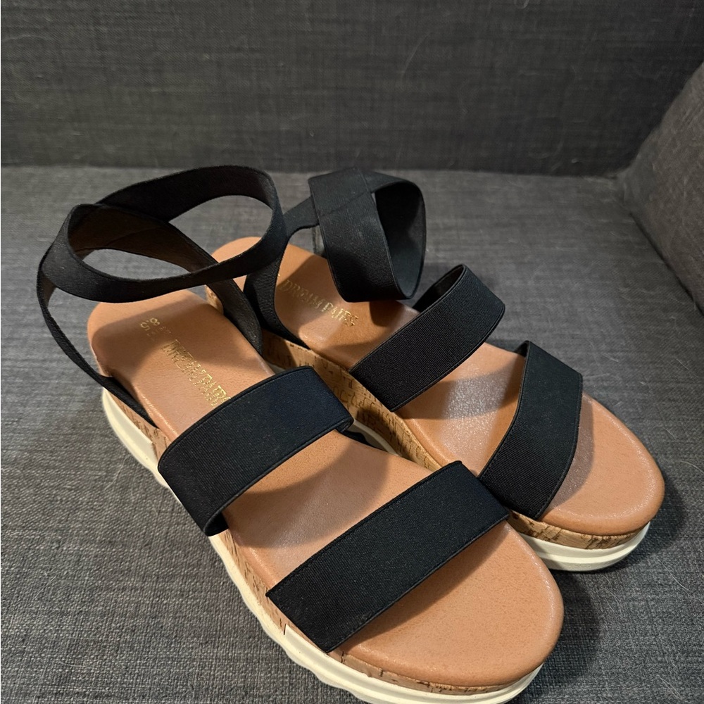 Dream Pairs Black Strappy Sandals